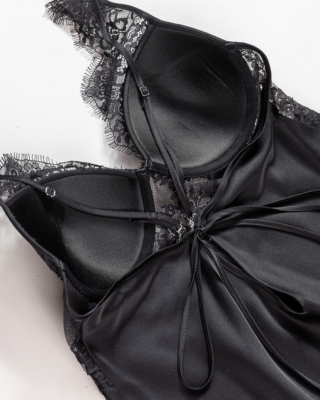 Satin Lace Babydoll 4382-26