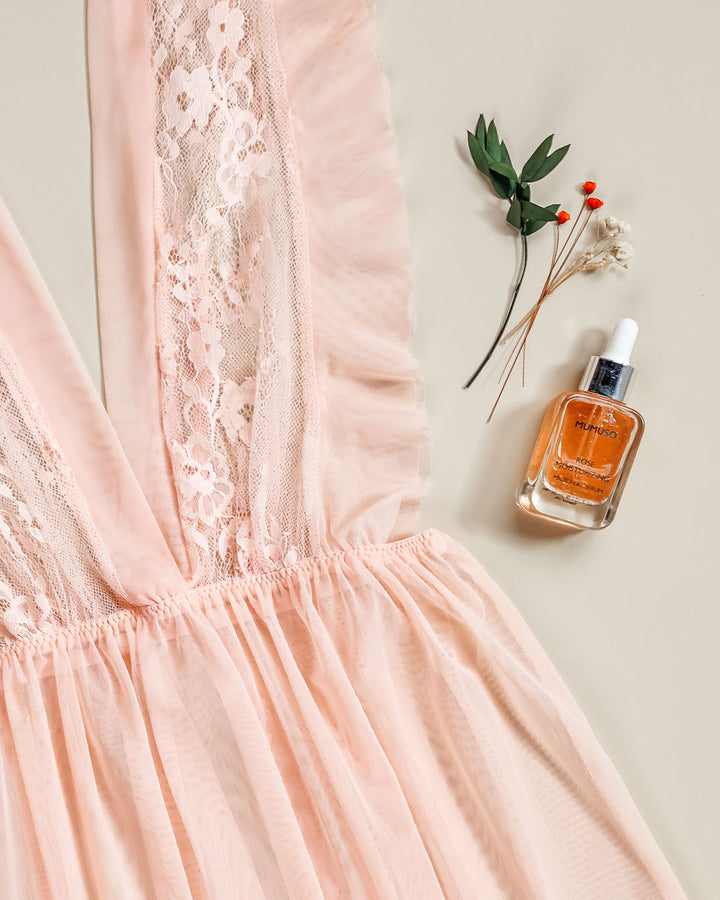 Sexy Babydoll Mesh And Lace