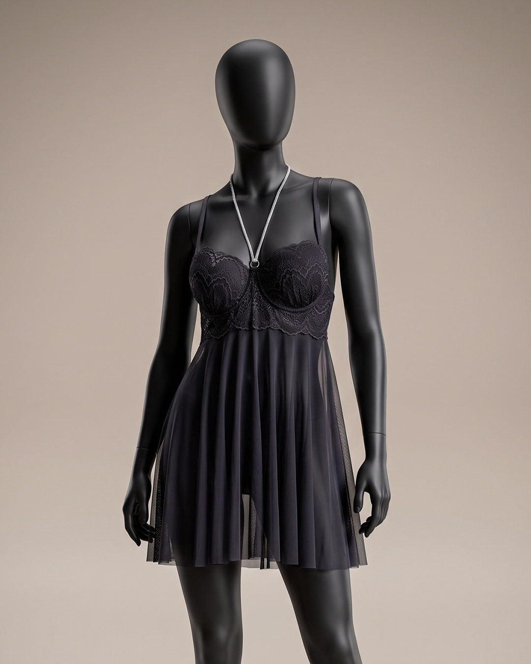 Sheer Mesh Padded Babydoll – Allure (4401)