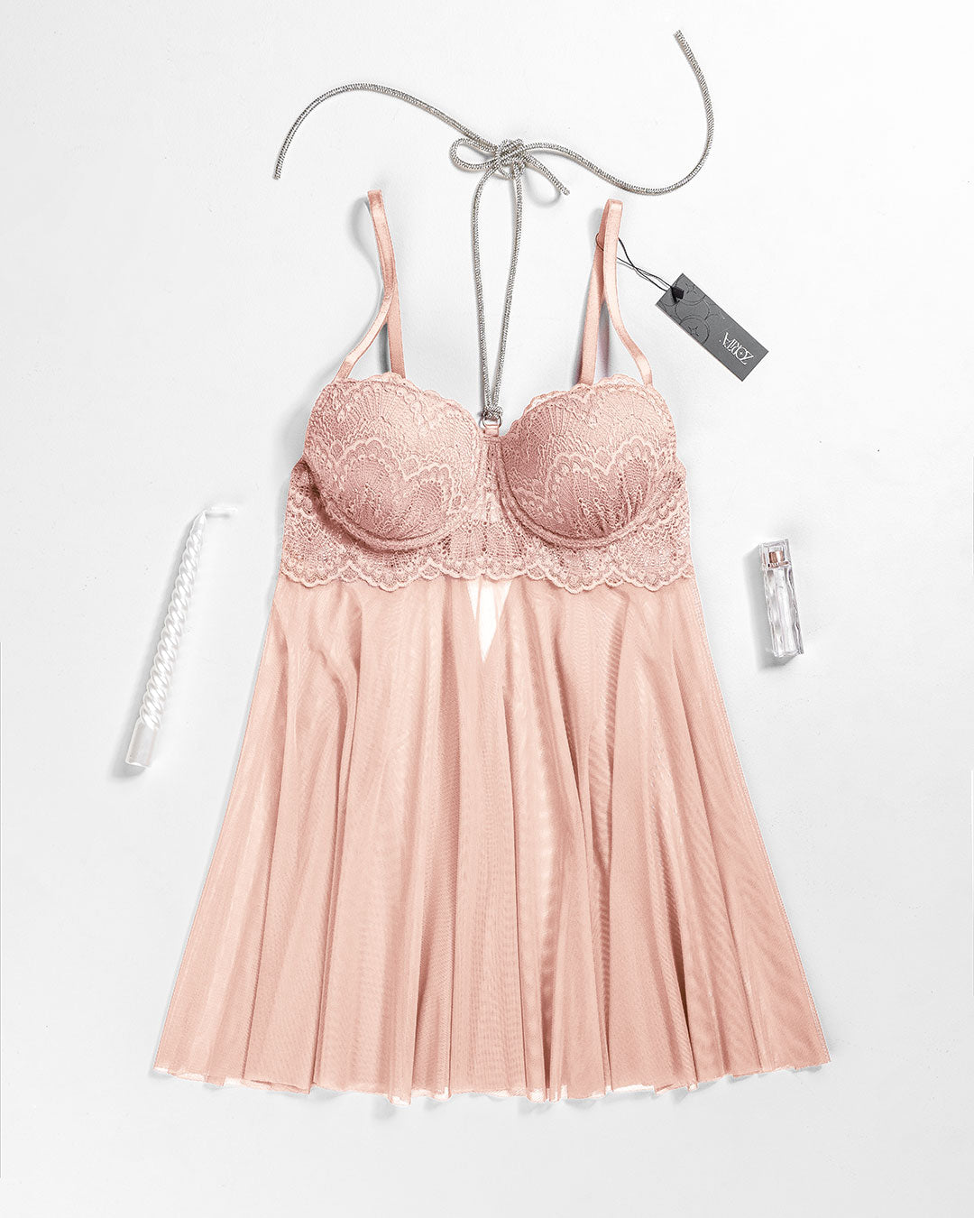 Sheer Mesh Padded Babydoll – Allure (4401)