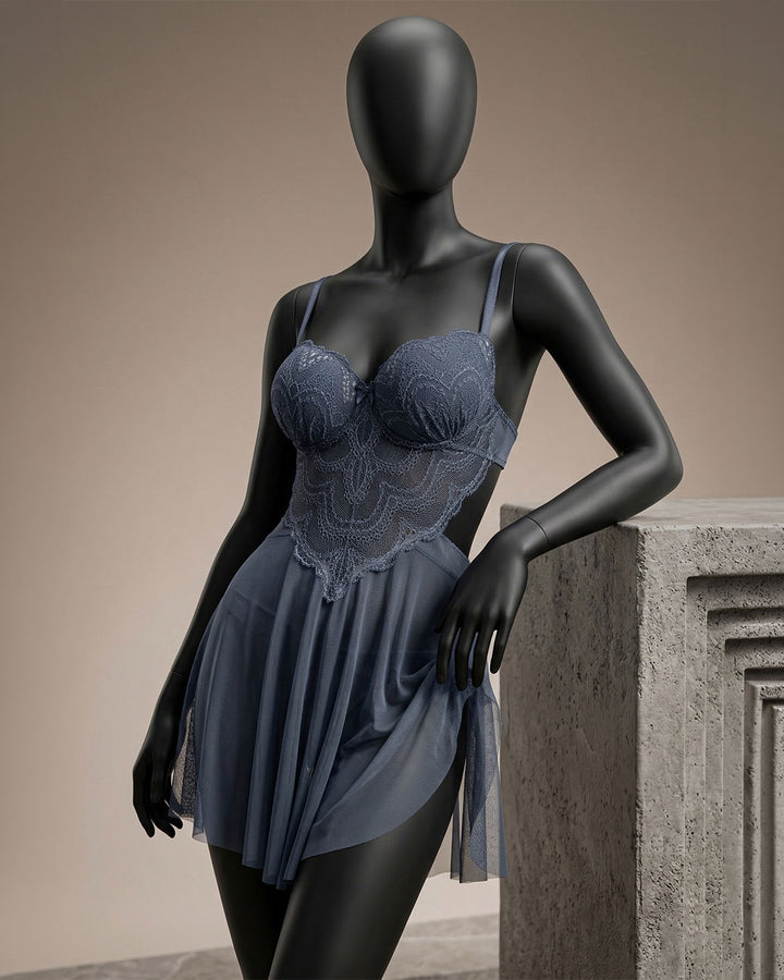 Lace Mesh Padded Babydoll 4403-26