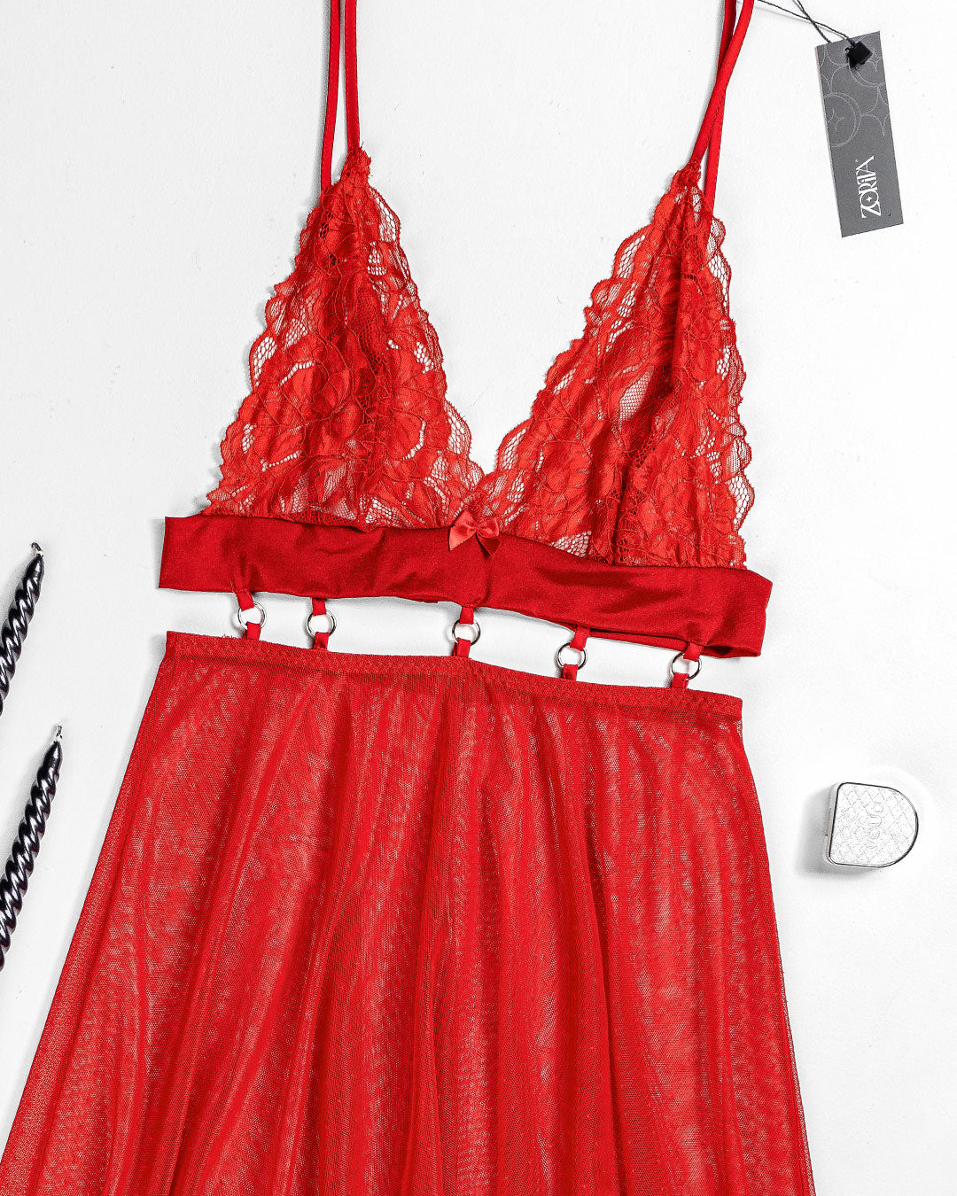Sheer Mesh Babydoll – Ripple (4407)