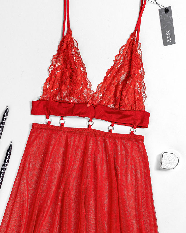 Sheer Mesh Babydoll – Ripple (4407)