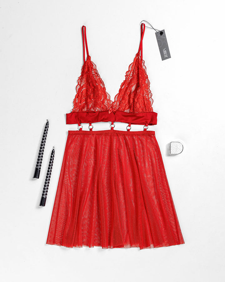 Sheer Mesh Babydoll – Ripple (4407)