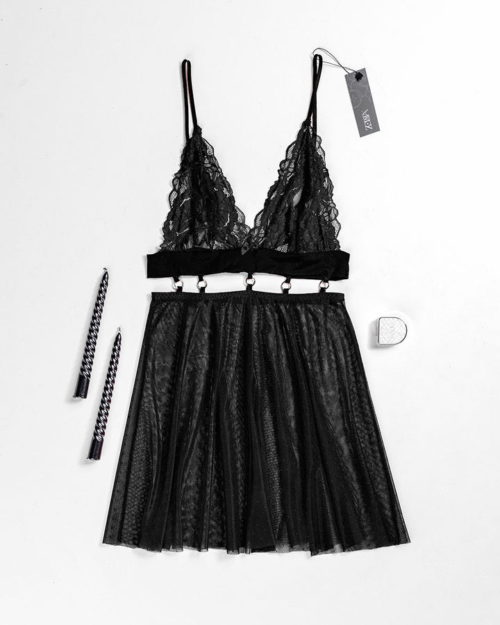 Sheer Mesh Babydoll – Ripple (4407)