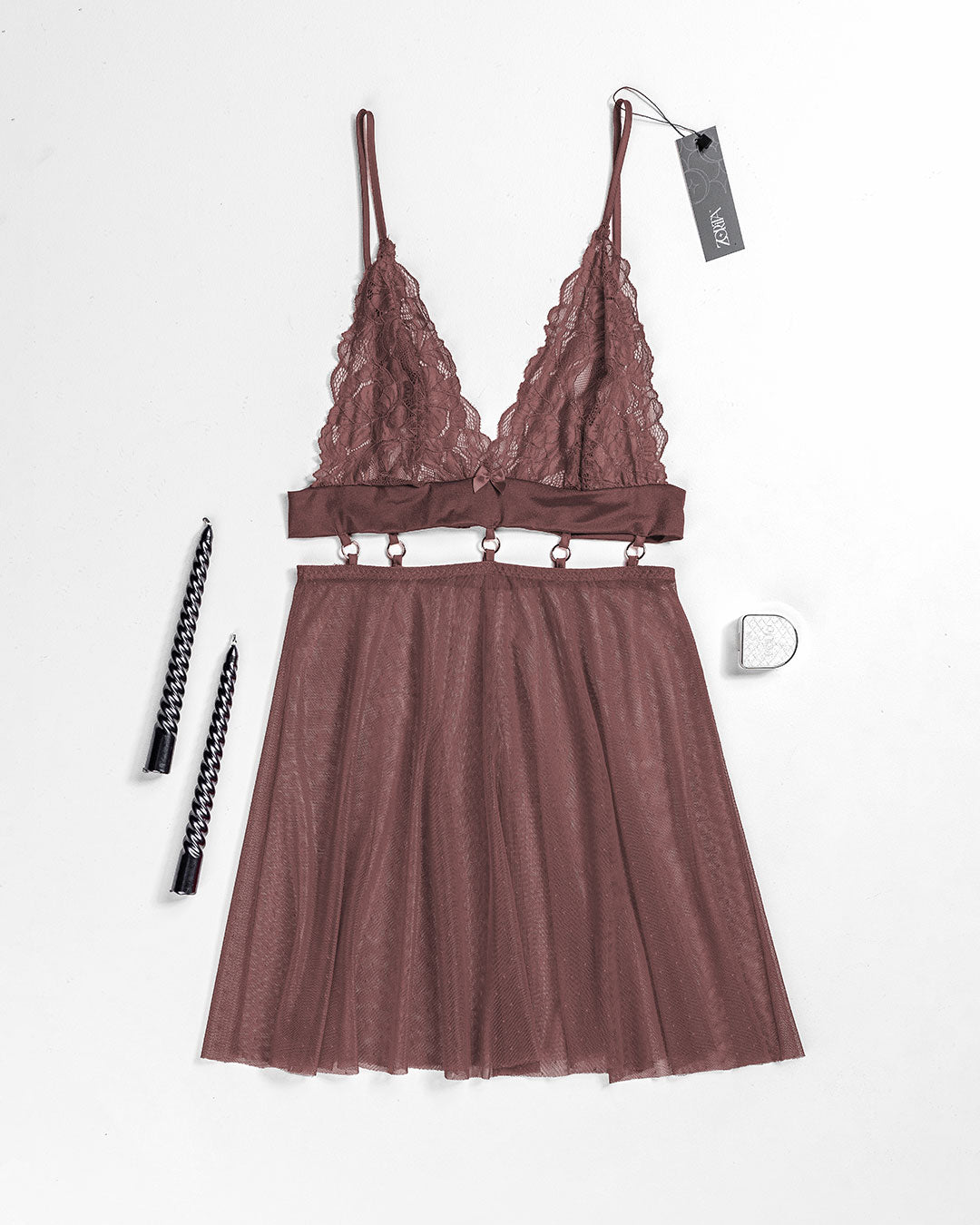 Sheer Mesh Babydoll – Ripple (4407)