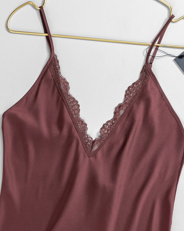Lace Trim Satin Babydoll 4408-26