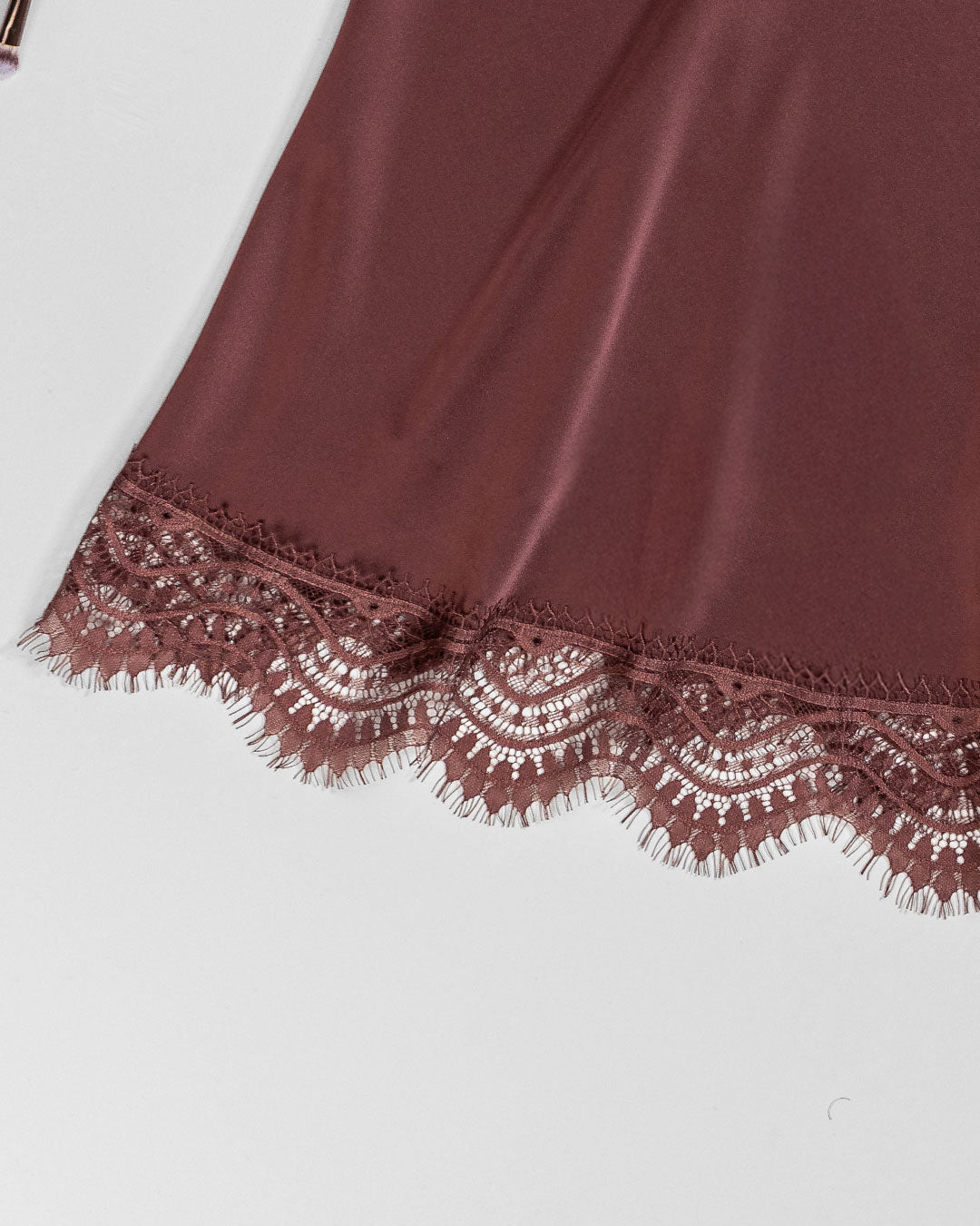 Lace Trim Satin Babydoll 4408-26