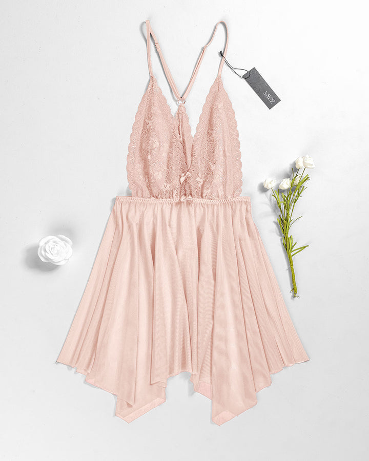 Lace Mesh Padded Babydoll 4410-26