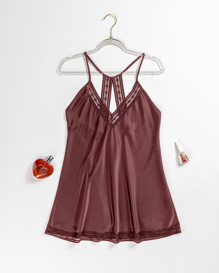 Satin & Lace Babydoll Lingerie 4412-26