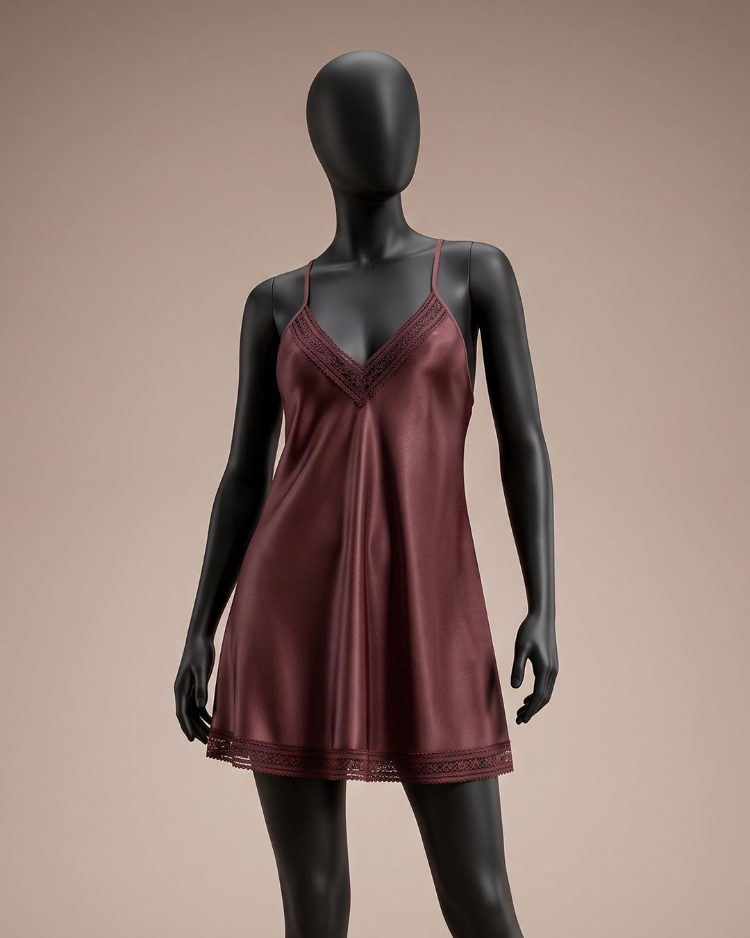 Satin & Lace Babydoll Lingerie 4412-26