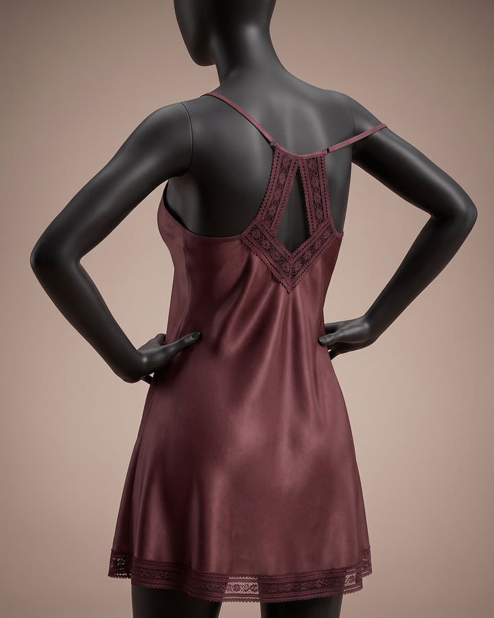 Satin & Lace Babydoll Lingerie 4412-26
