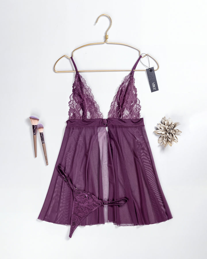 Mesh & Lace Babydoll Lingerie 4415-26