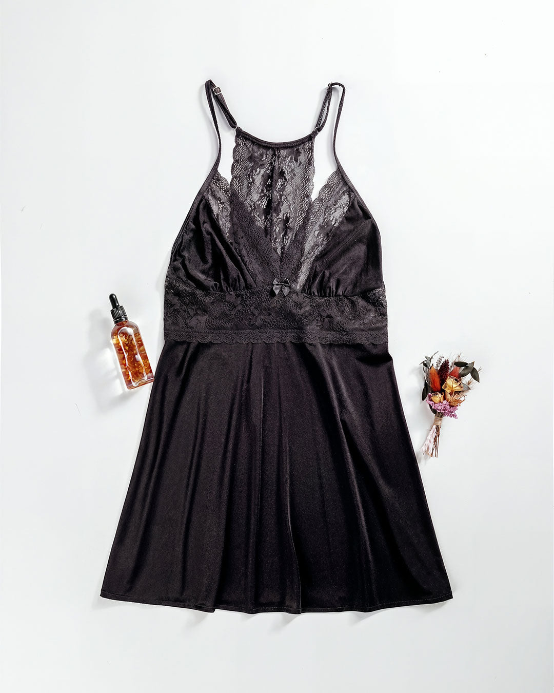 Satin & Lace Babydoll Lingerie 4419-26