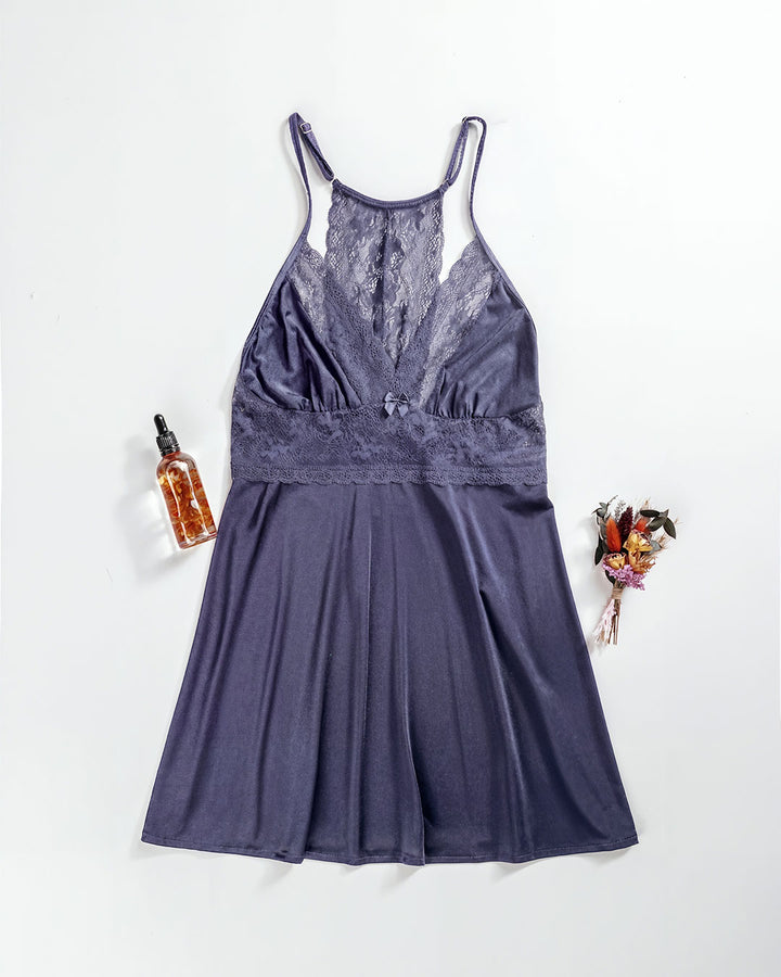 Satin & Lace Babydoll Lingerie 4419-26