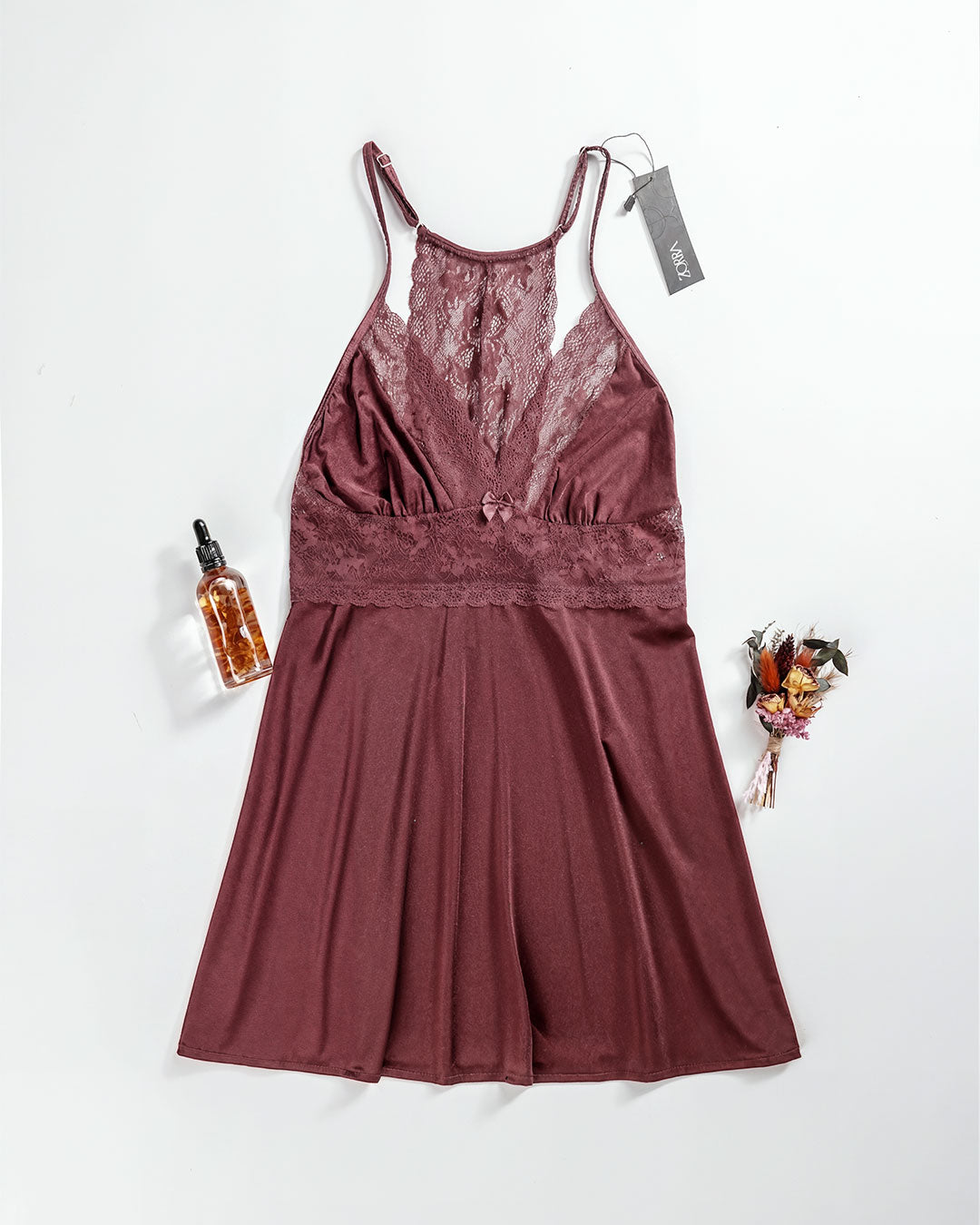 Satin & Lace Babydoll Lingerie 4419-26