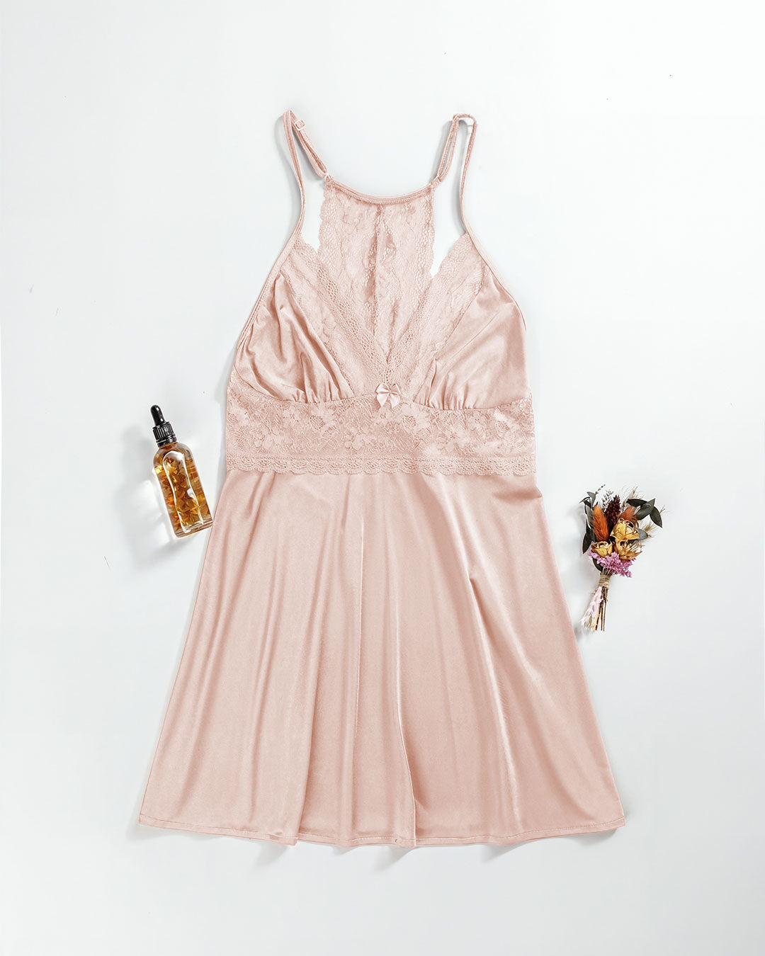 Satin & Lace Babydoll Lingerie 4419-26