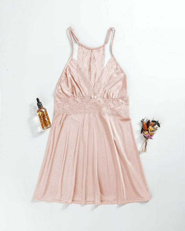 Satin & Lace Babydoll Lingerie 4419-26
