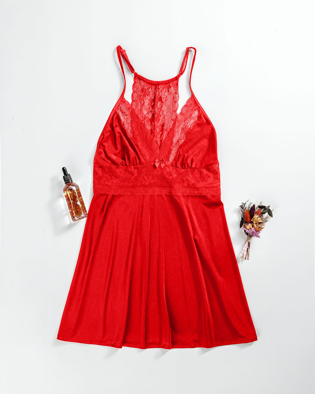 Satin & Lace Babydoll Lingerie 4419-26