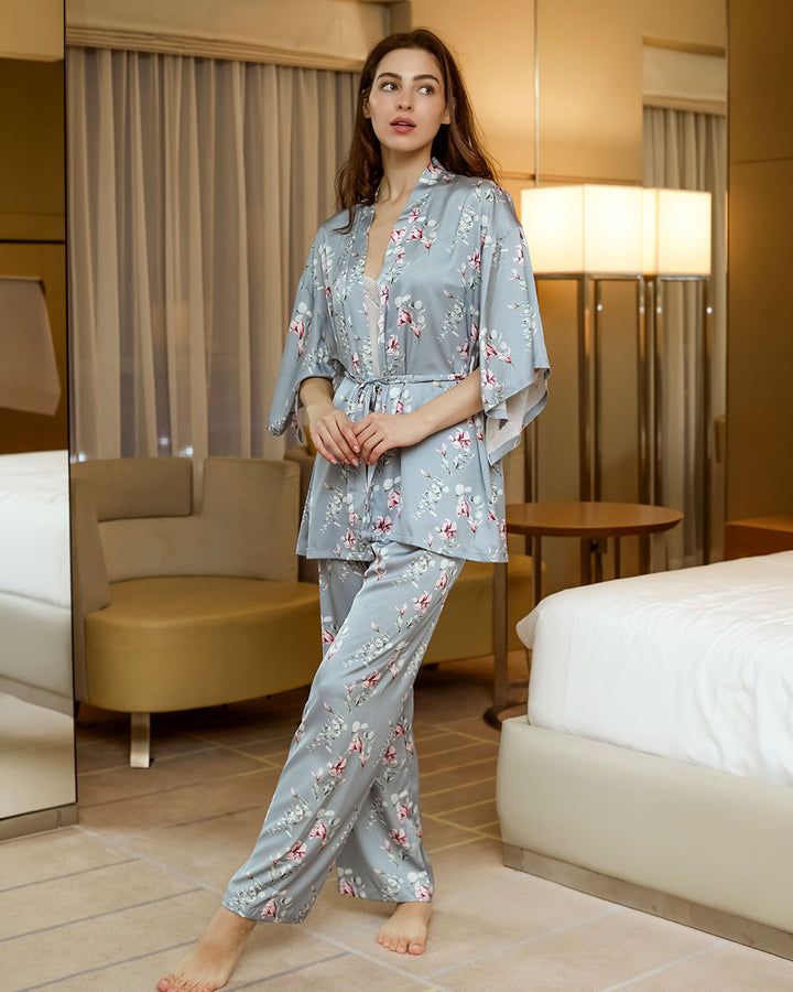 Satin Pajama 3 pcs 3493-26