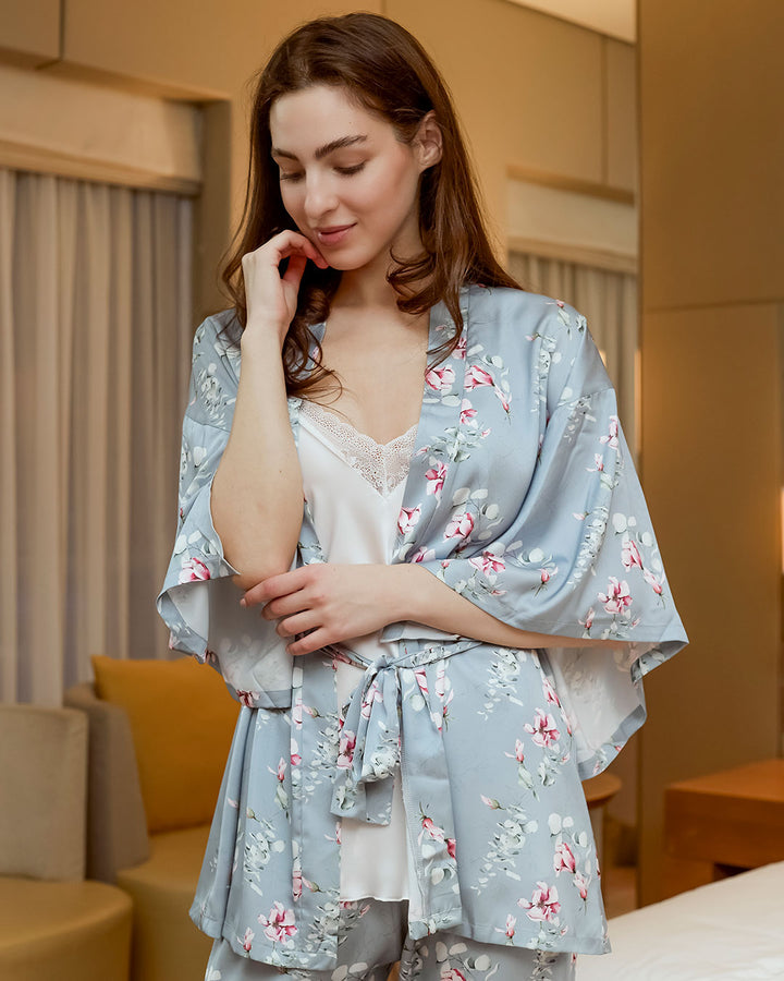Satin Pajama 3 pcs 3493-26
