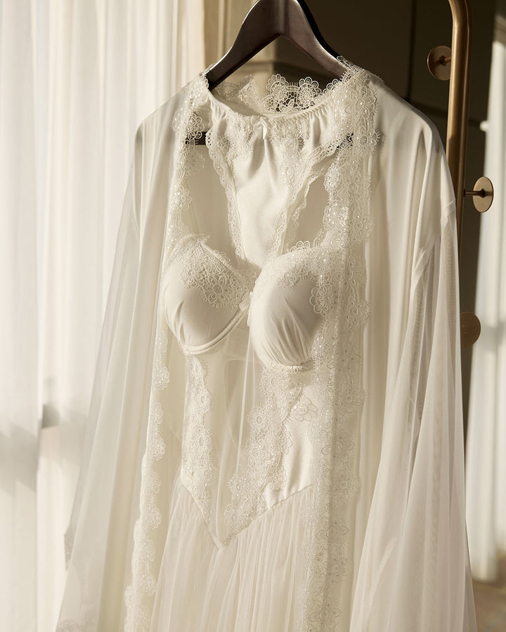 Lace Satin Bridal Lingerie Set 5799-26