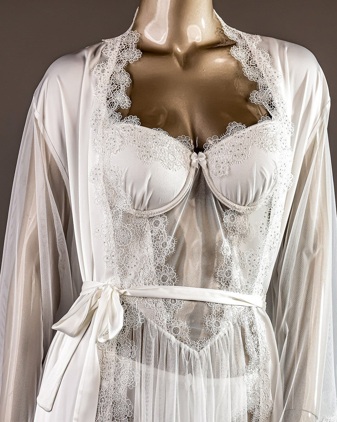 Lace Satin Bridal Lingerie Set 5799-26