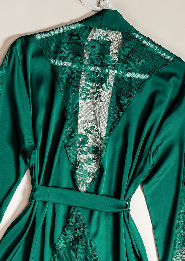 Satin Teddy & Robe Duo