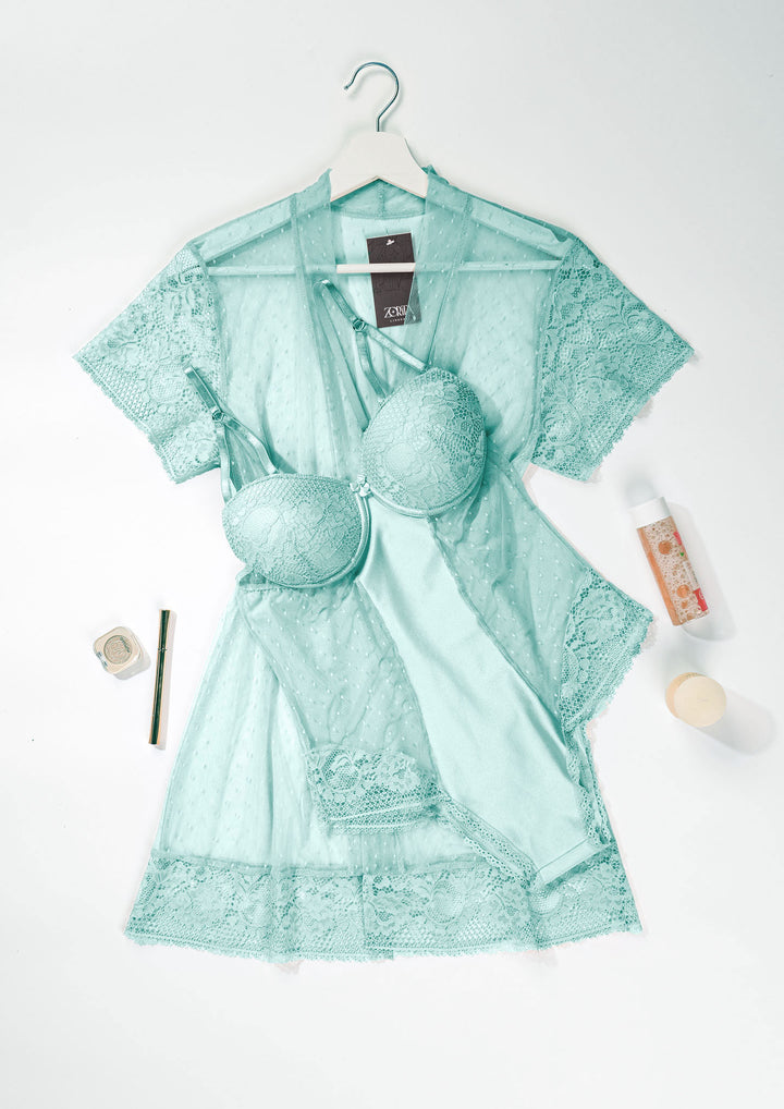 Teddy Robe Set 6122 - Zorita Lingerie UAE