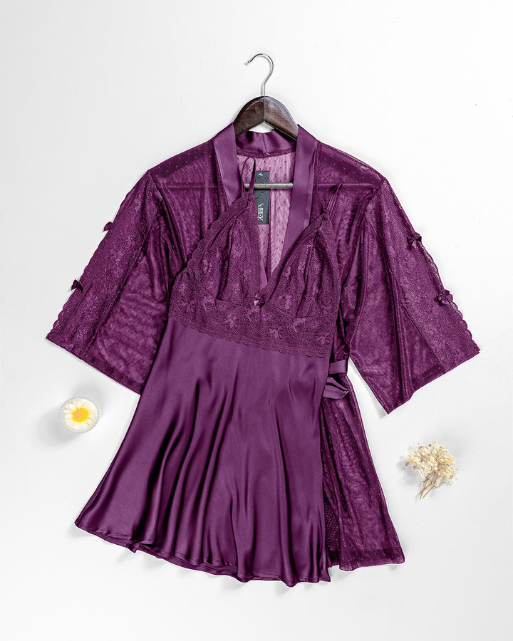 Satin Robe Set 6145-26