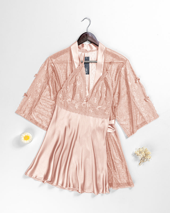 Satin Robe Set 6145-26