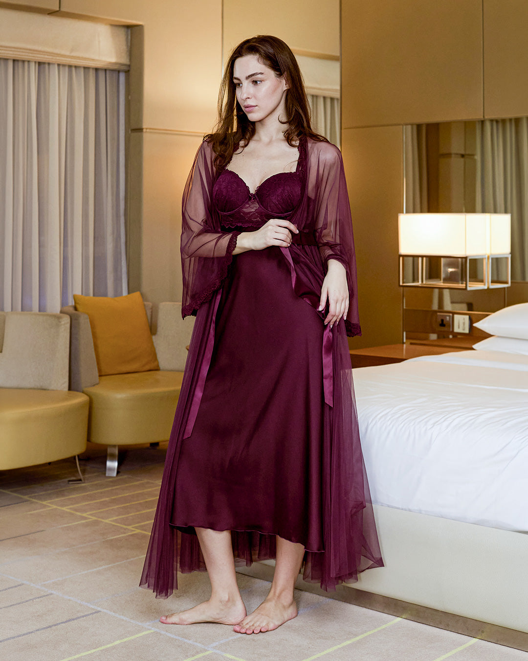 Tulle Robe Set 6159-26