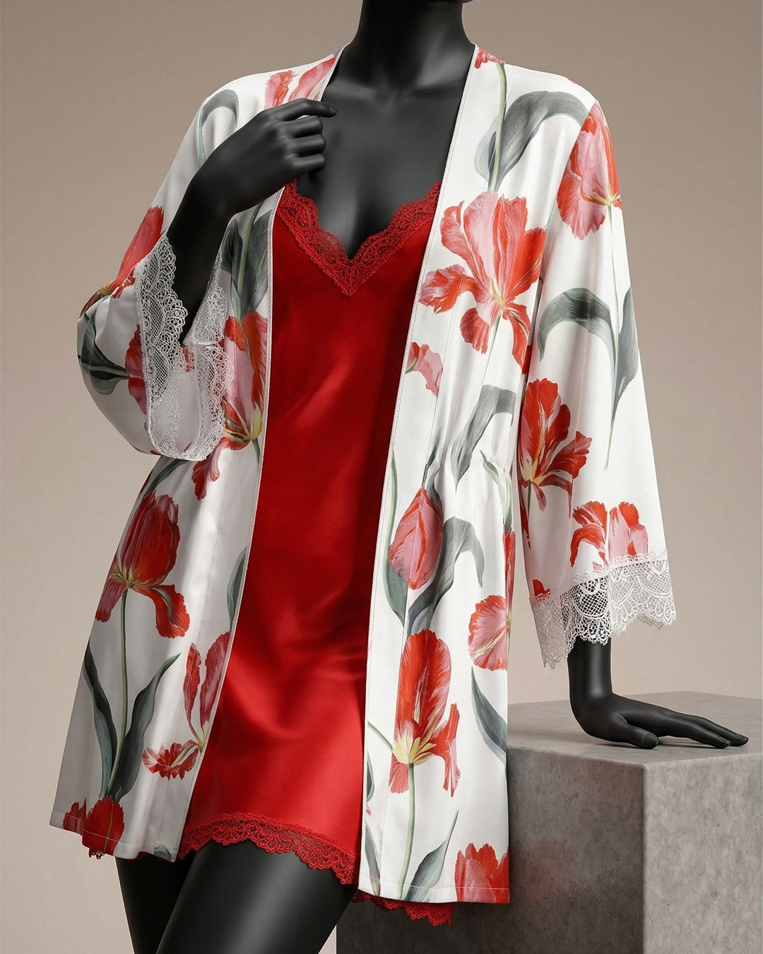 Satin Robe Set 6161-26