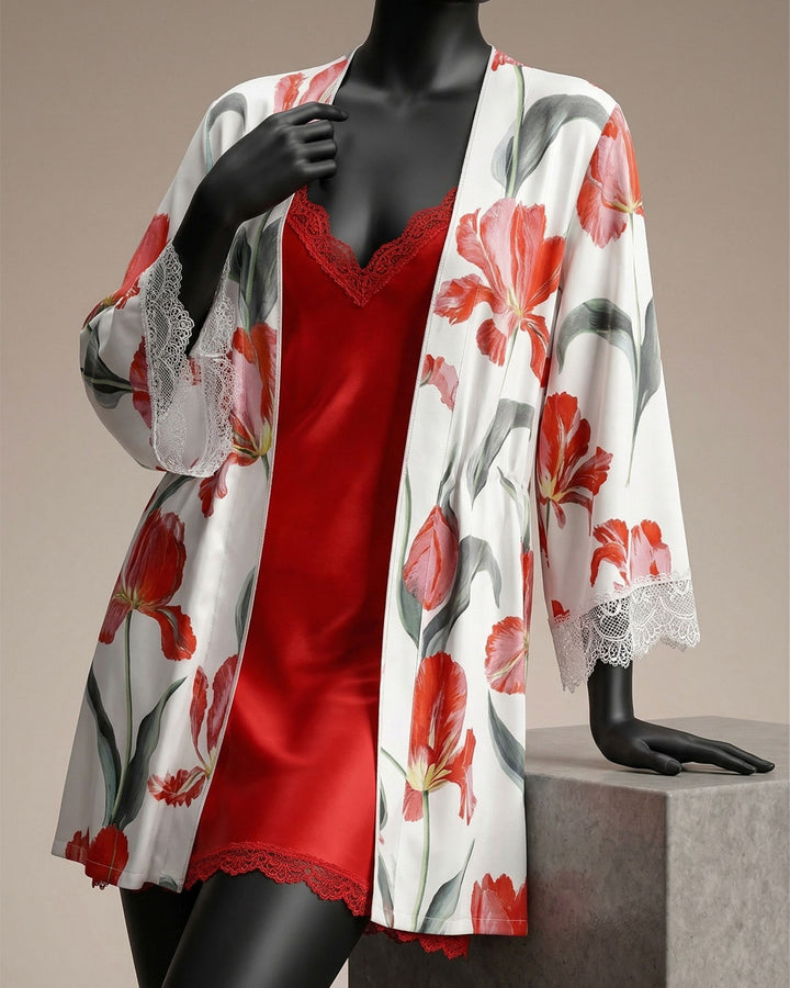 Satin Robe Set 6161-26