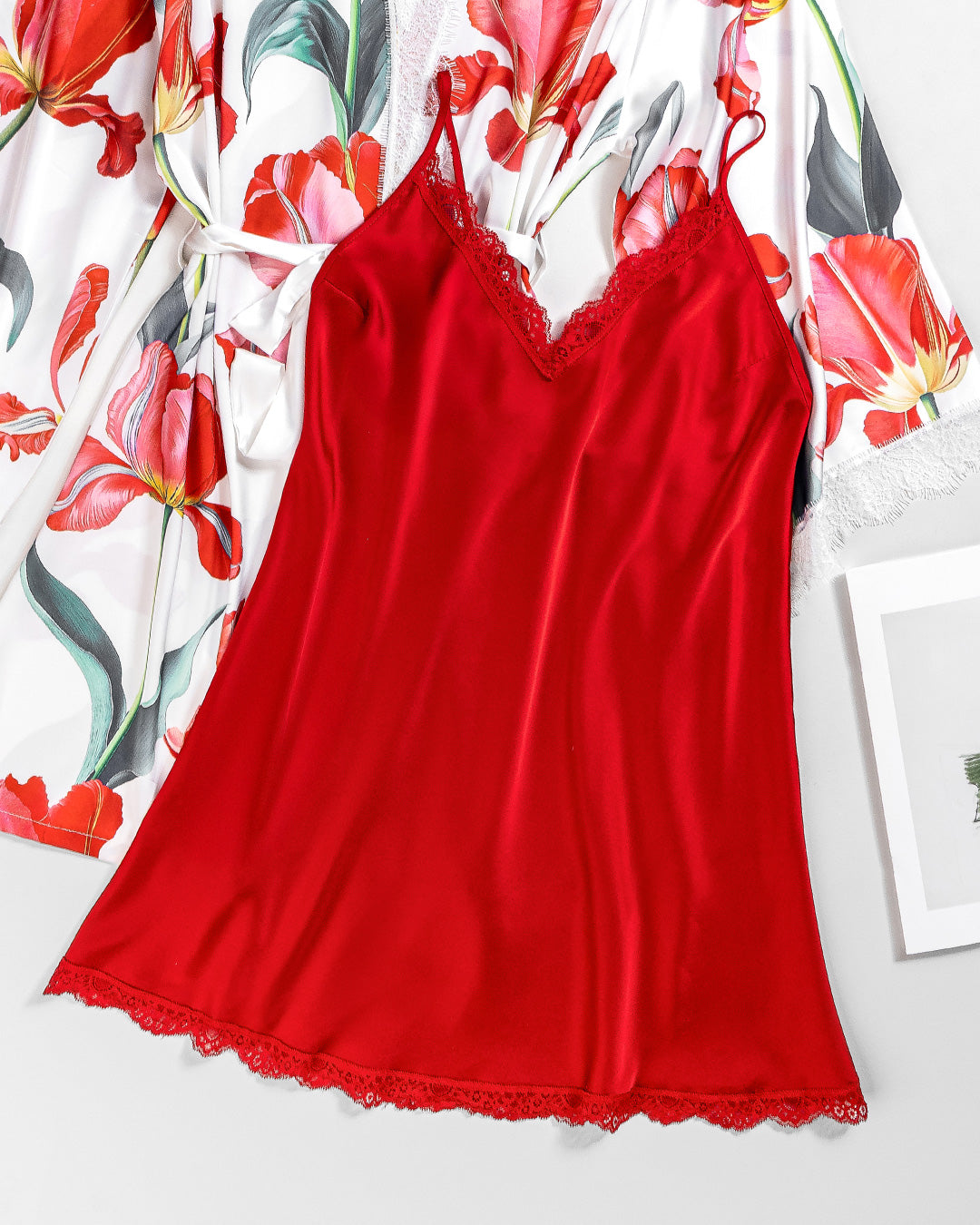 Satin Robe Set 6161-26