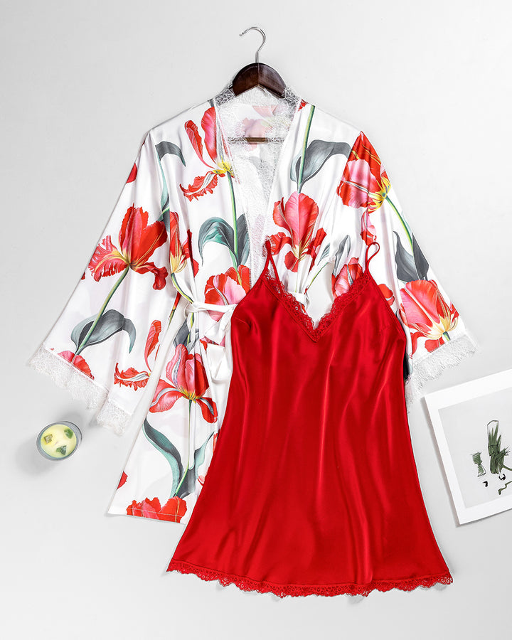 Satin Robe Set 6161-26