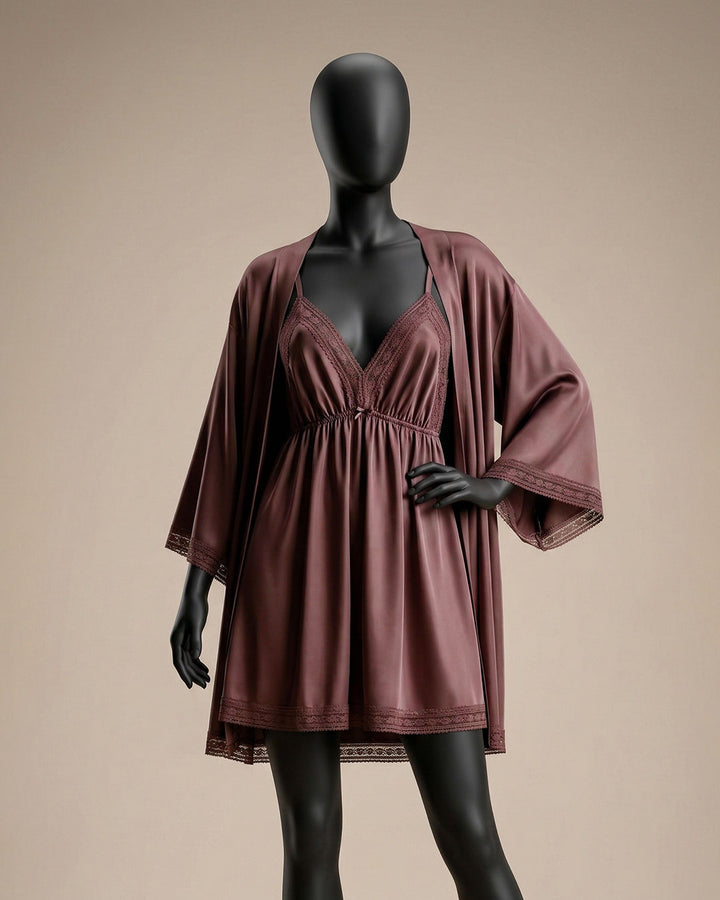Satin Robe Set 6165-26