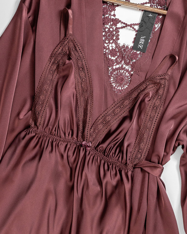 Satin Robe Set 6165-26