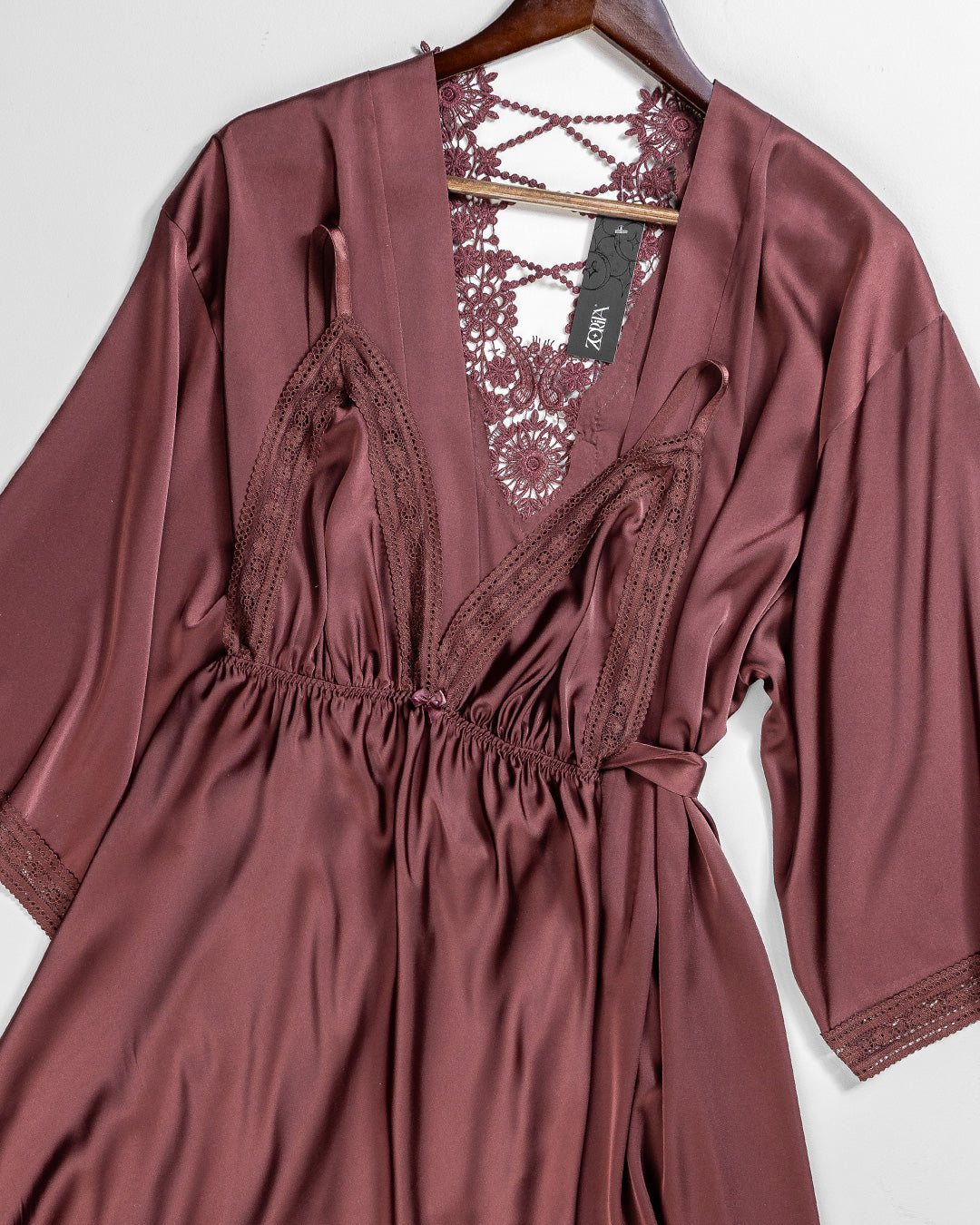 Satin Robe Set 6165-26