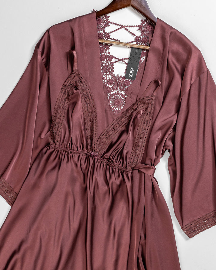 Satin Robe Set 6165-26