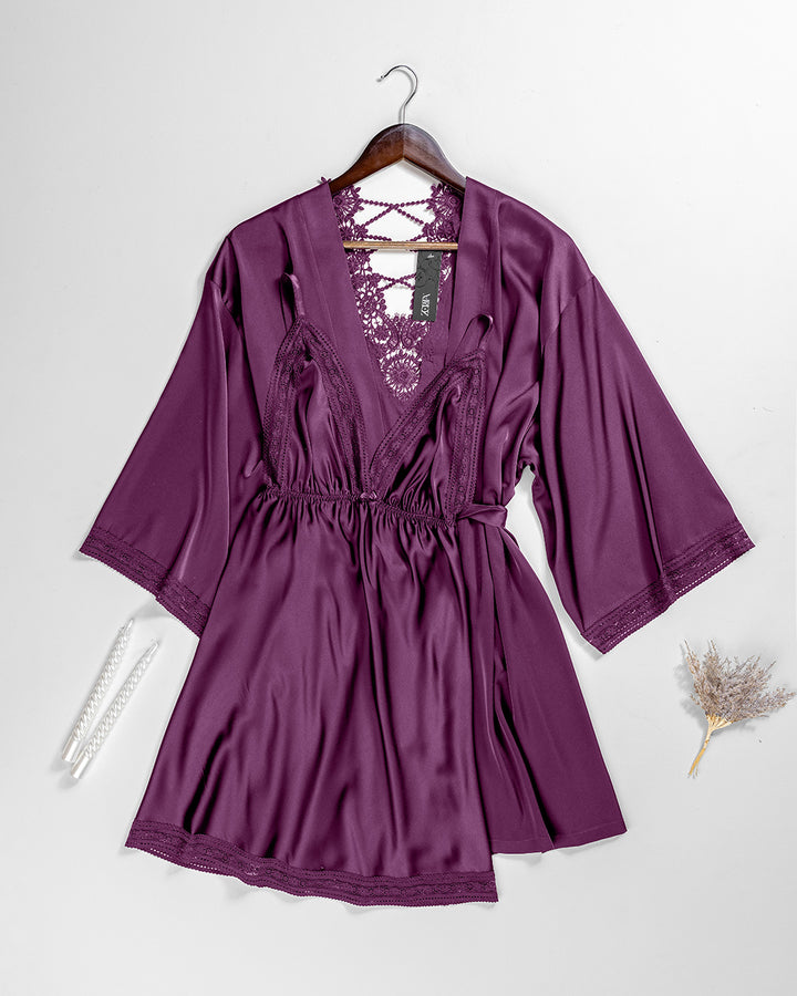 Satin Robe Set 6165-26