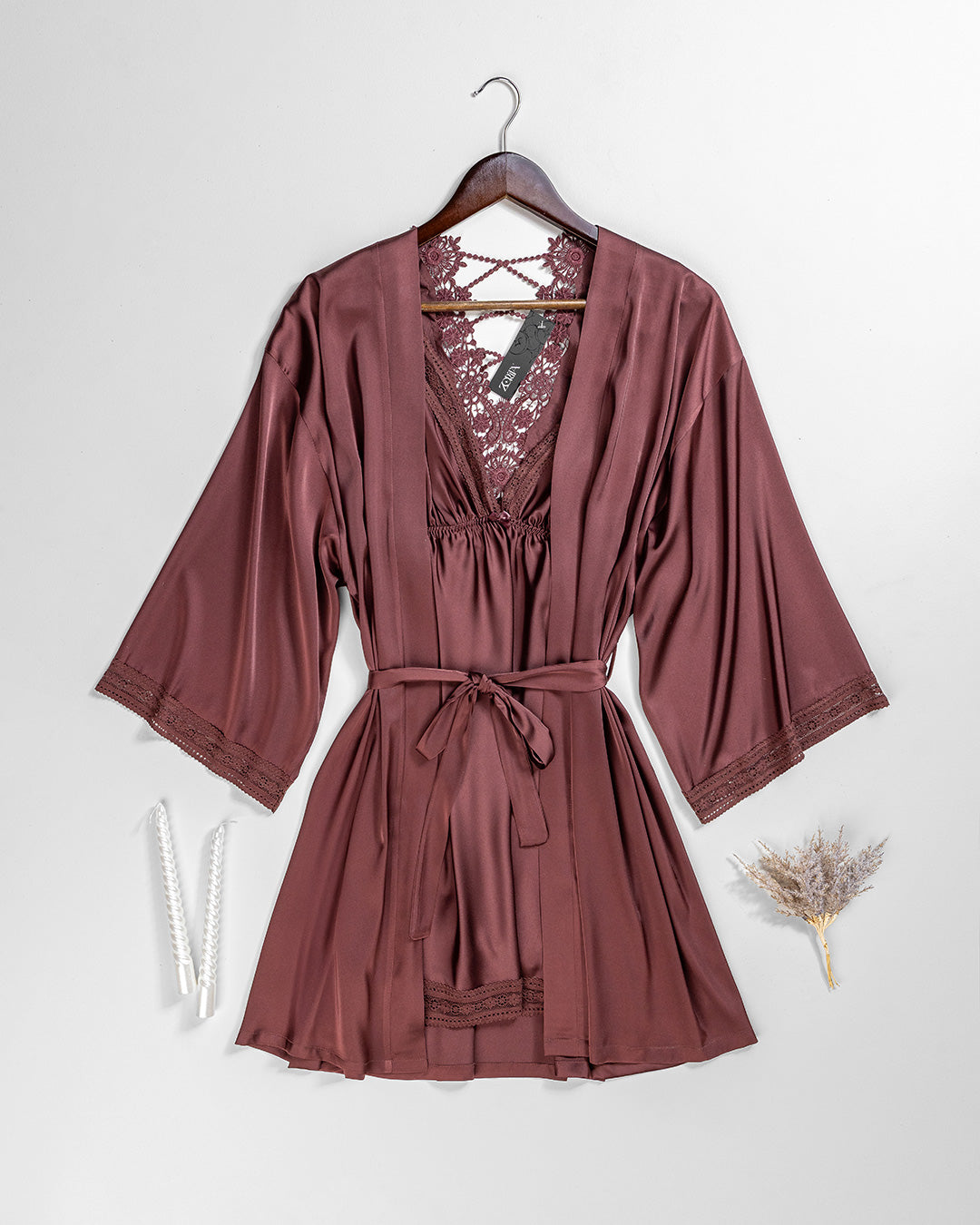 Satin Robe Set 6165-26