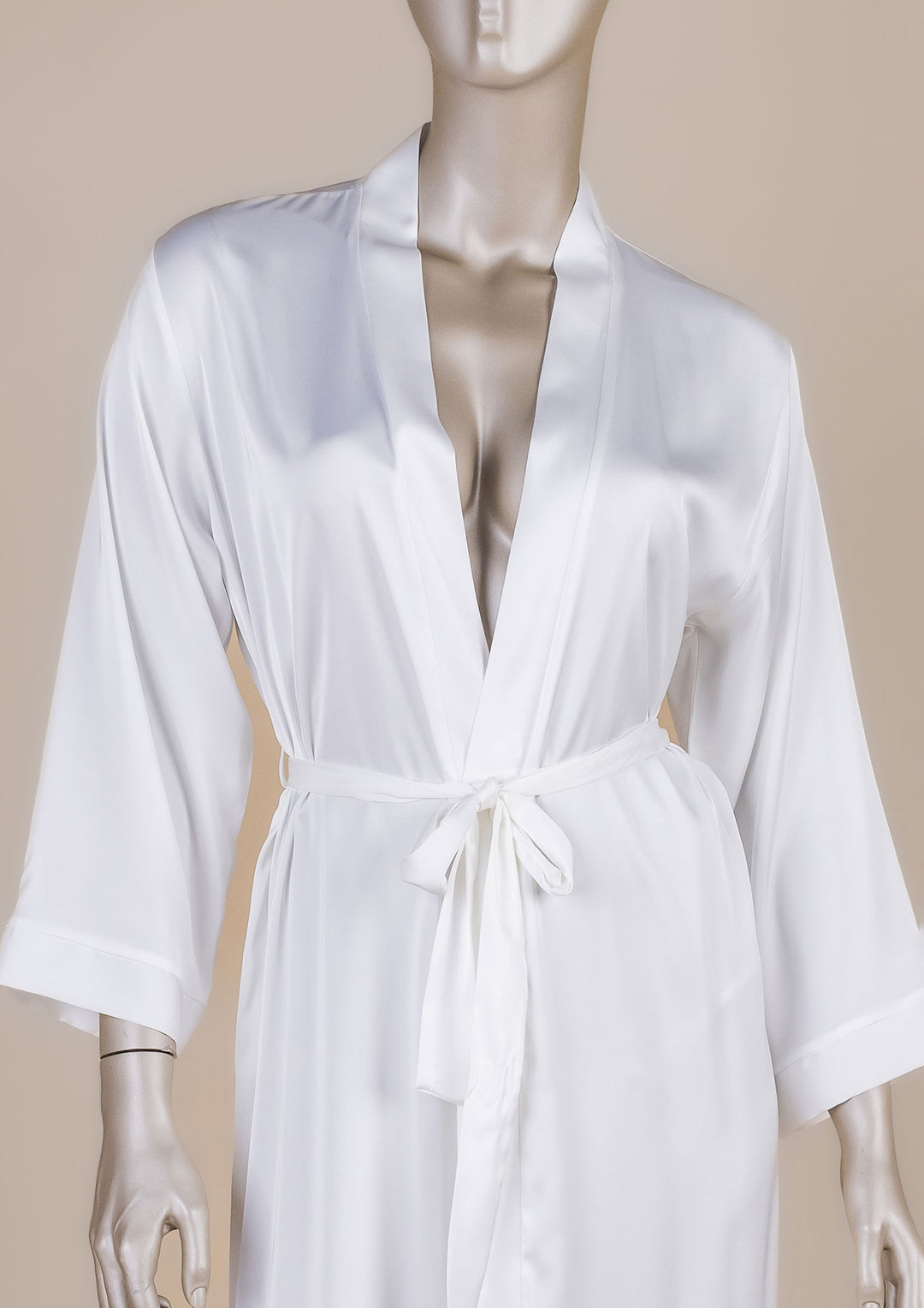 Long Satin Robe 6614-26