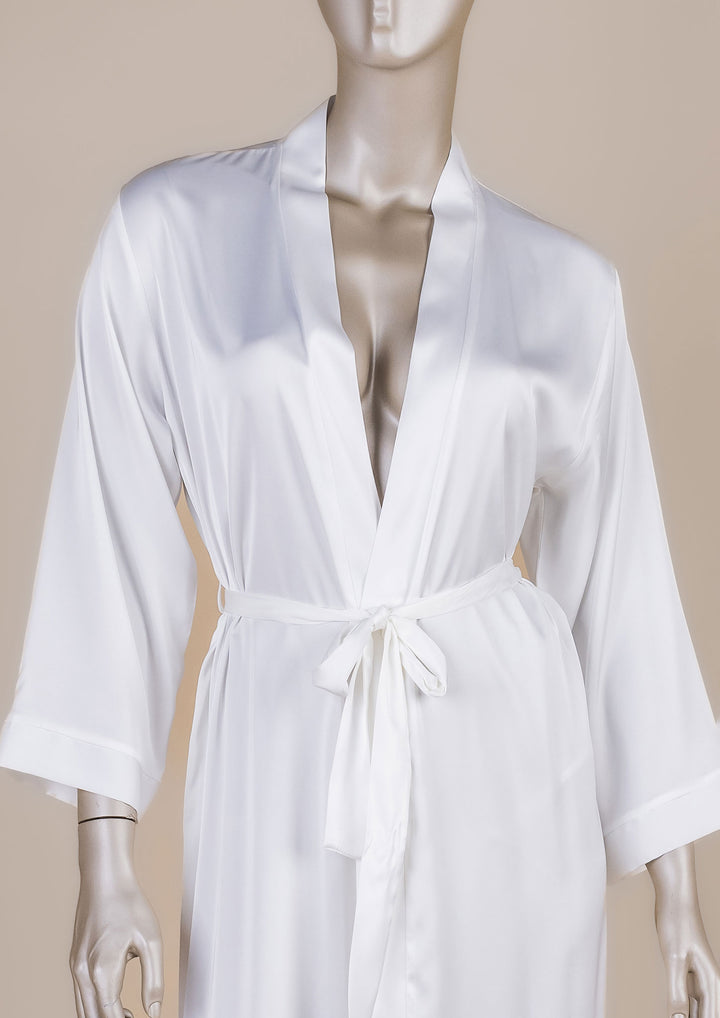 Long Satin Robe 6614-26