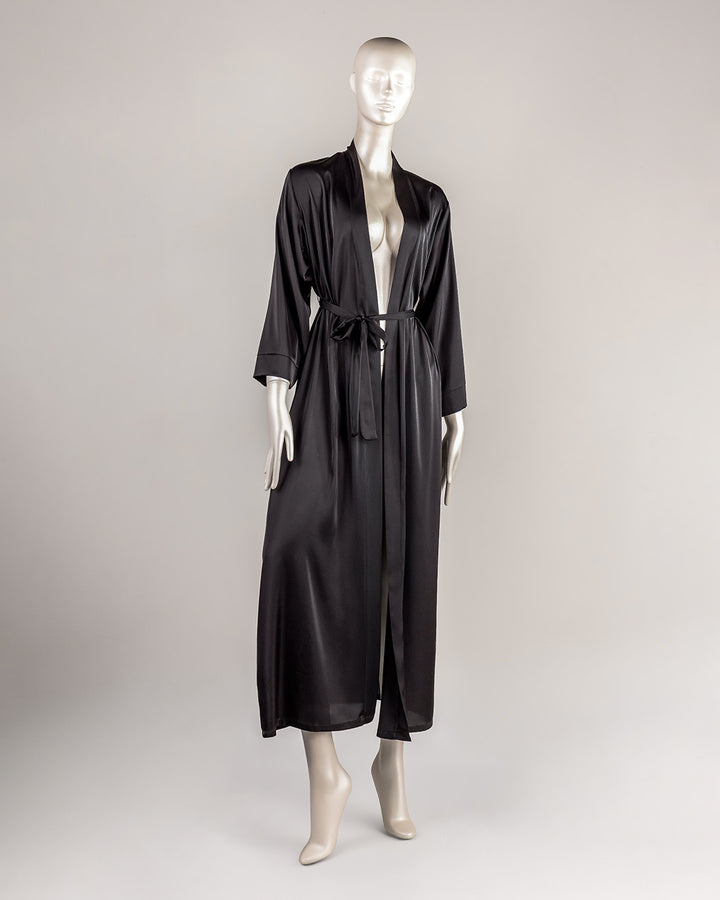 Long Satin Robe 6614-26