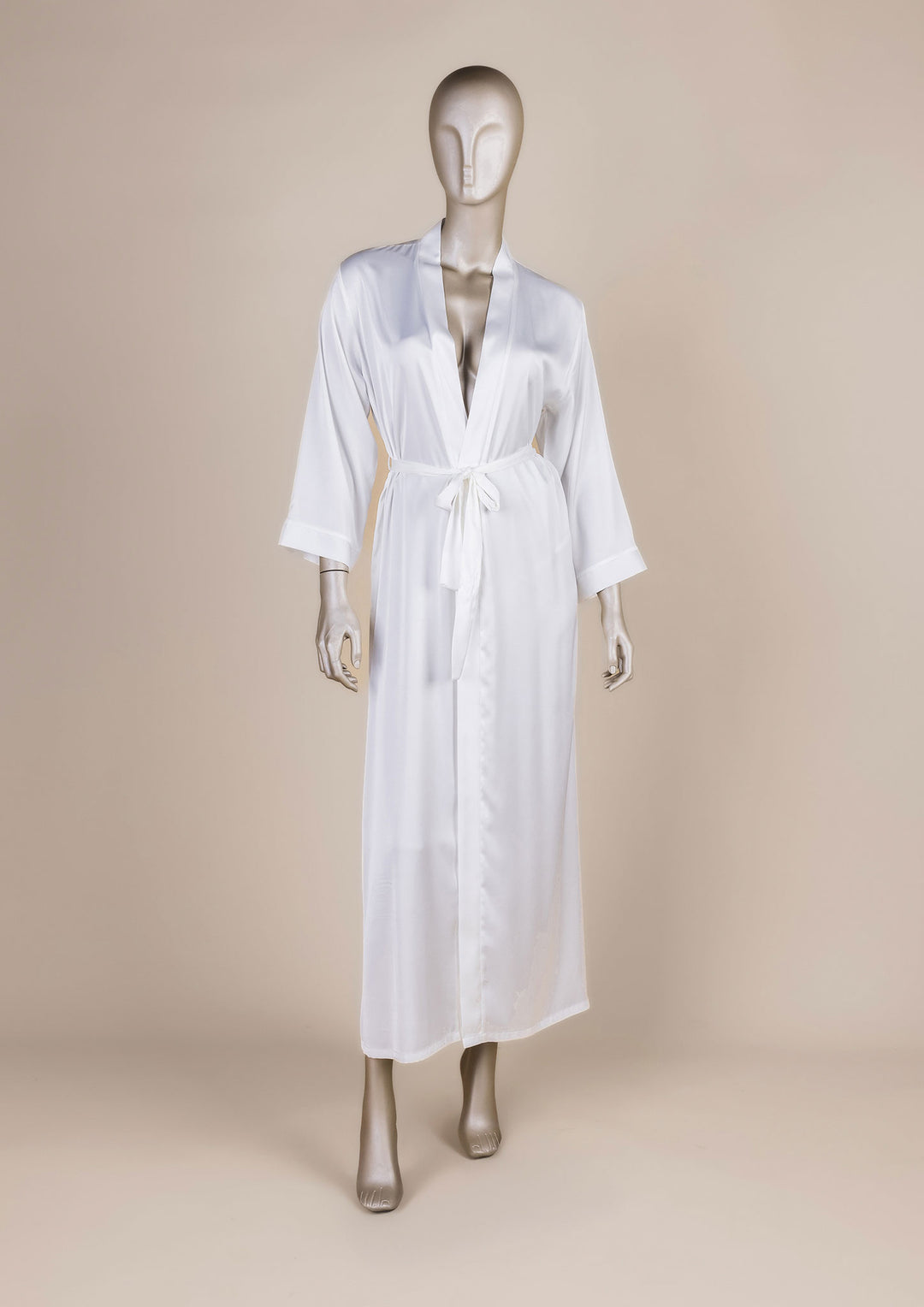 Long Satin Robe 6614-26