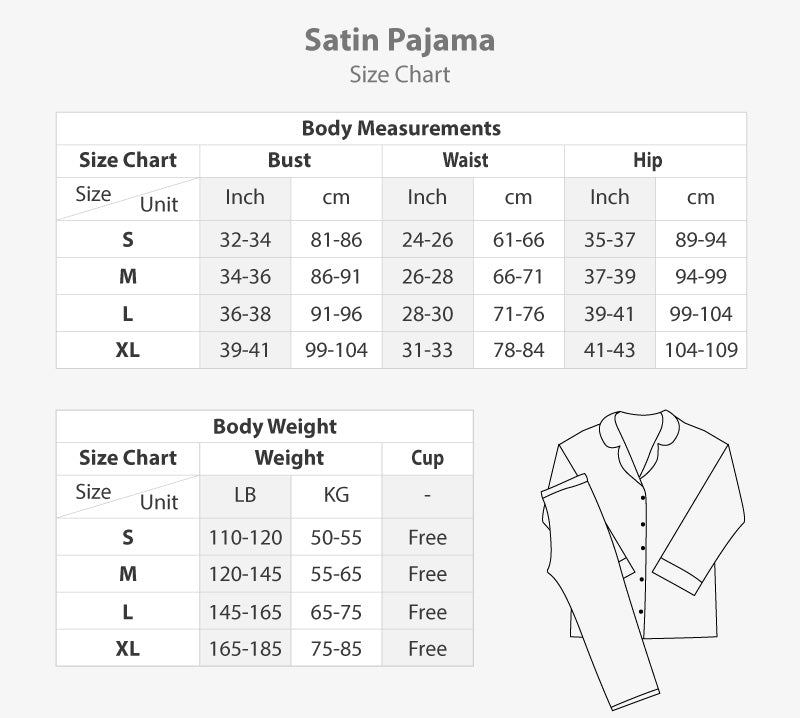 بيجامة ساتان قطعتين 3462-25