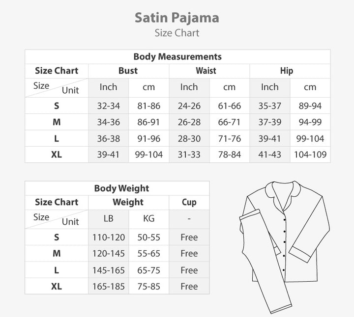 بيجامة ساتان قطعتين 3462-25